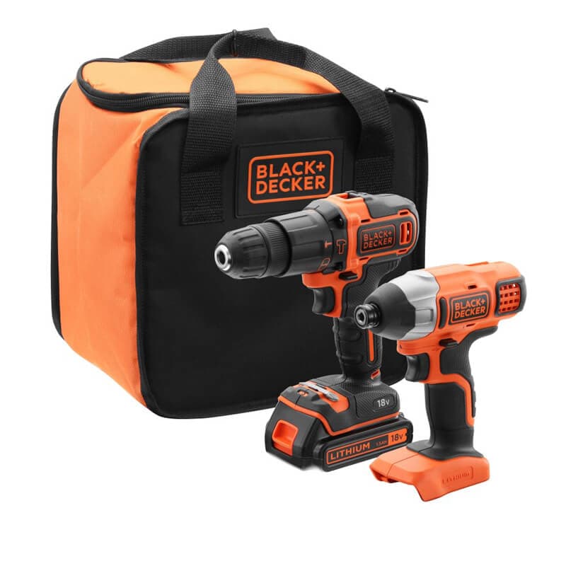 Дриль-шурупокрут 18 В 1,5 А·год BLACK+DECKER BCK21S1S